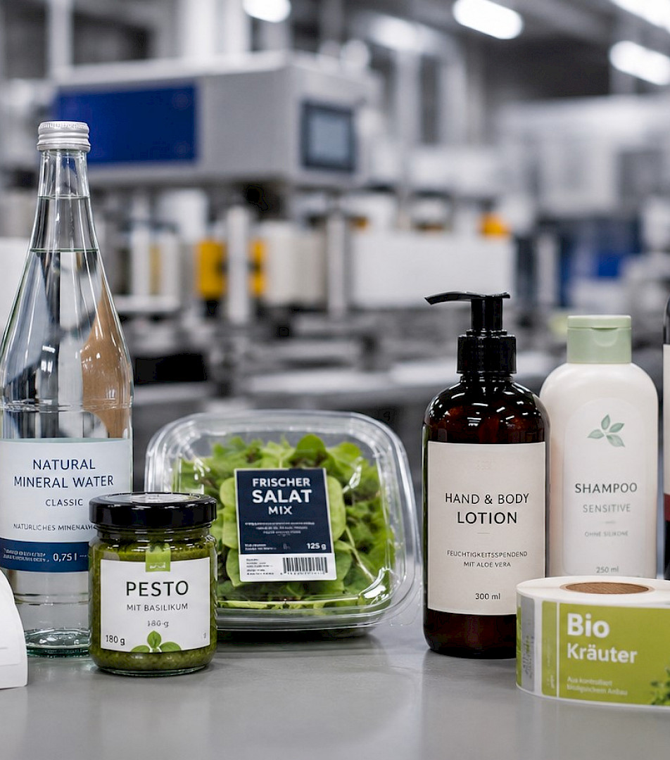 Branchen, Optimum Group™ HP-ETIKETT, Etiketten, flexible Verpackungslösungen, Etikettendruckerei