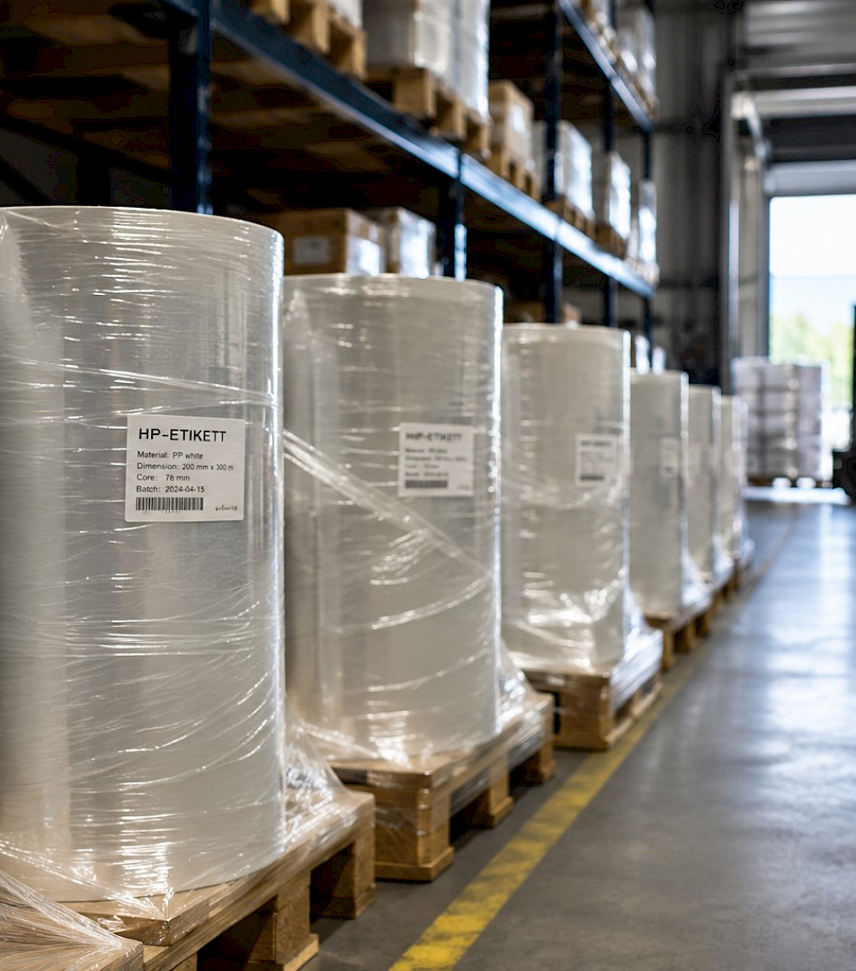 Liefersicherheit, Optimum Group™ HP-ETIKETT, Etiketten, flexible Verpackungslösungen, Etikettendruckerei