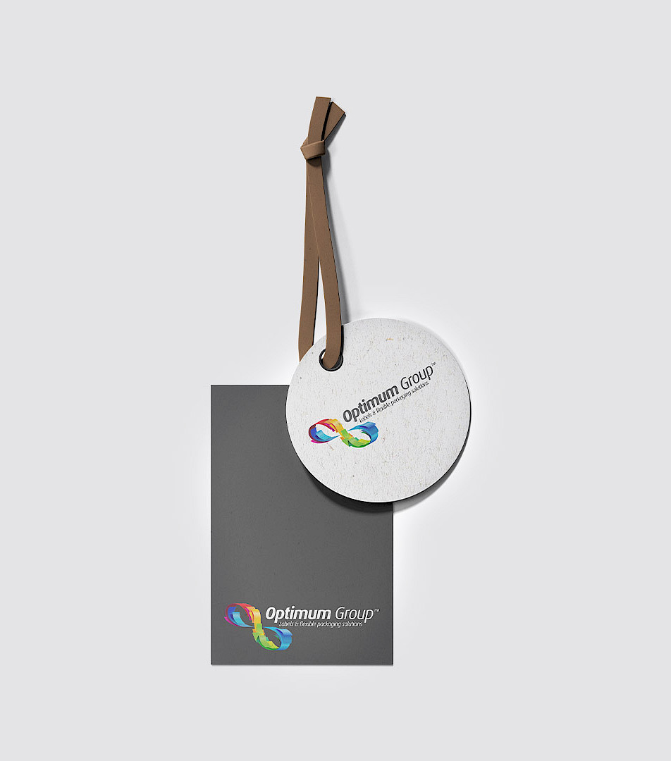 Anhängeetiketten, Optimum Group™ HP-ETIKETT, Etiketten, flexible Verpackungslösungen, Etikettendruckerei